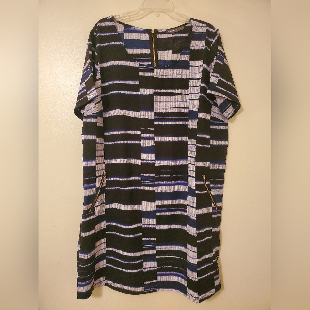 Signature Navy Printed Dress